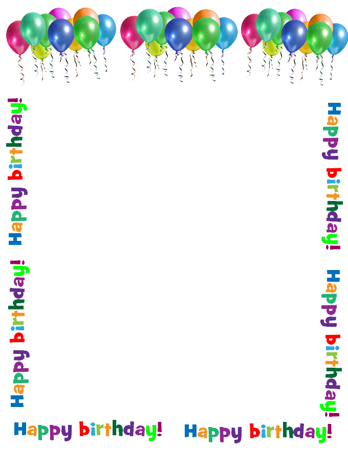 Birthday clipart boarder. Free borders download clip