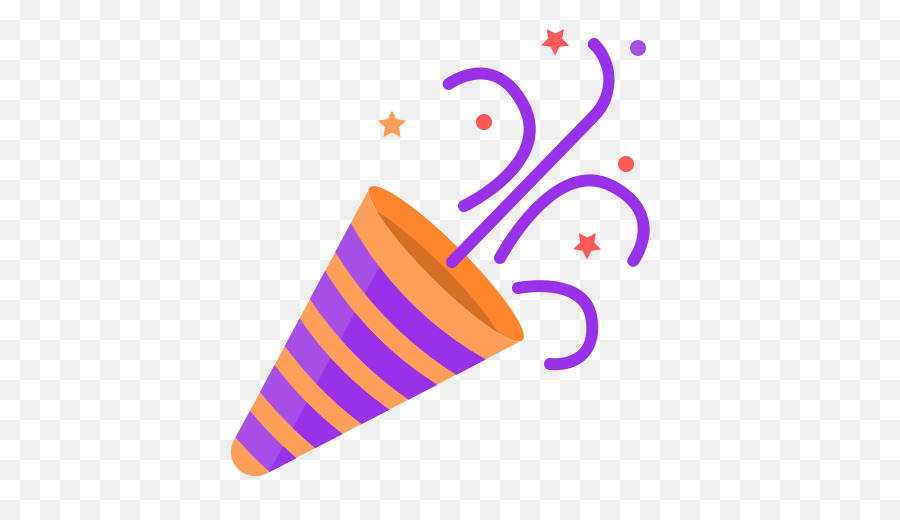 Party computer icons clip. Birthday clipart confetti