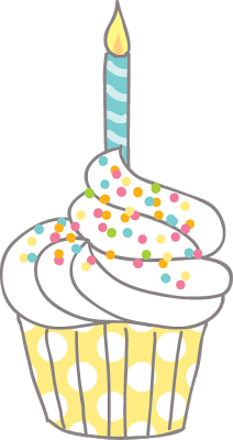 Free clip art delightful. Candles clipart birthday cupcake