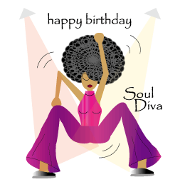 African american birthday . Afro clipart diva