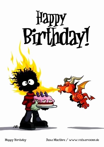 Dungeons and dragons card. Birthday clipart dragon