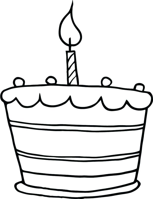 birthday clipart outline
