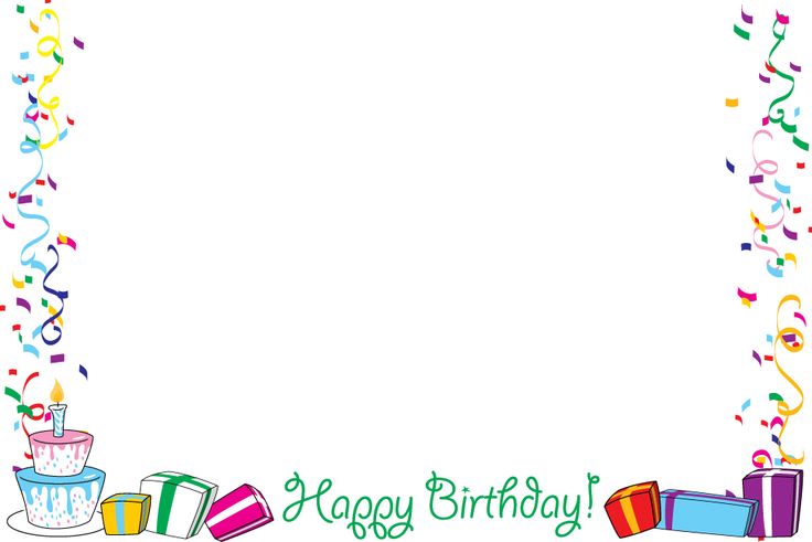 birthday clipart picture frame