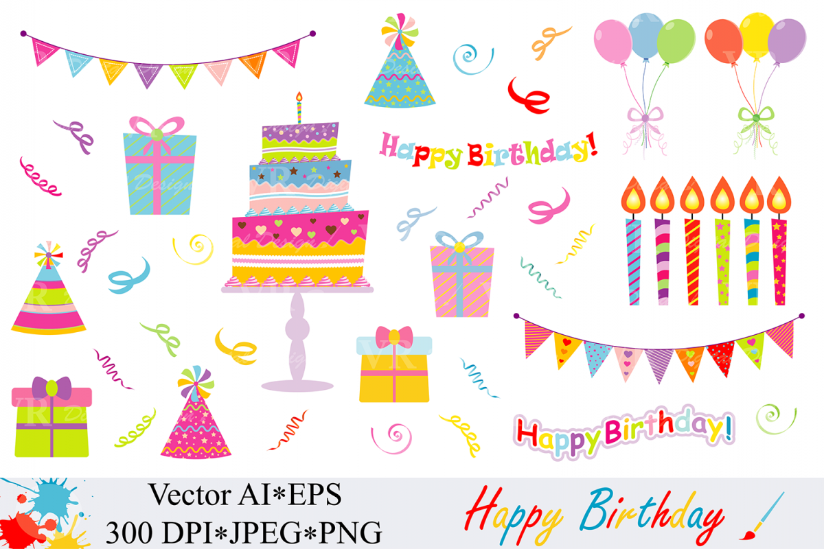 Birthday Clipart Vector Birthday Vector Transparent Free For