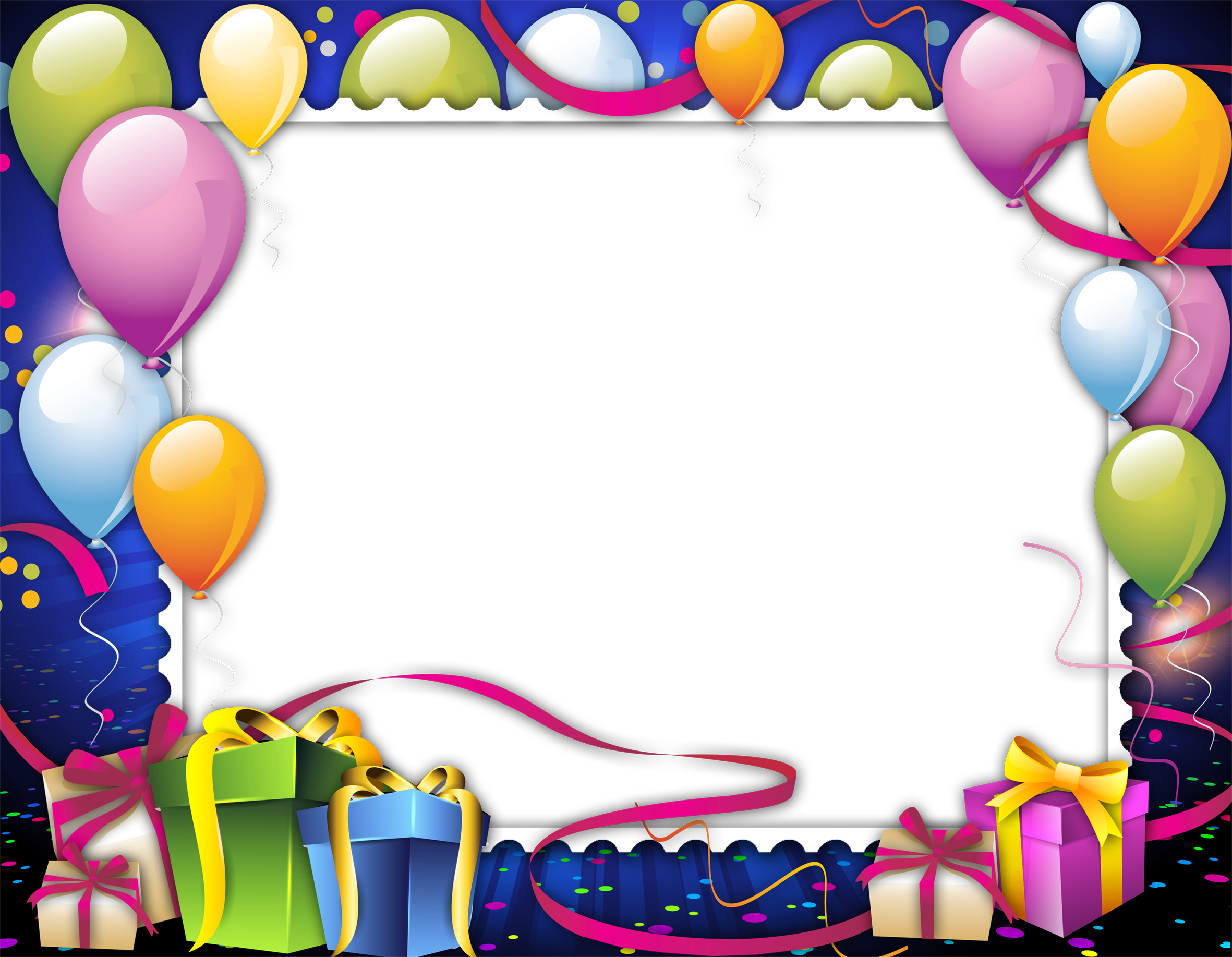 Happy Birthday Picture Frame Clipart The Cake Boutique