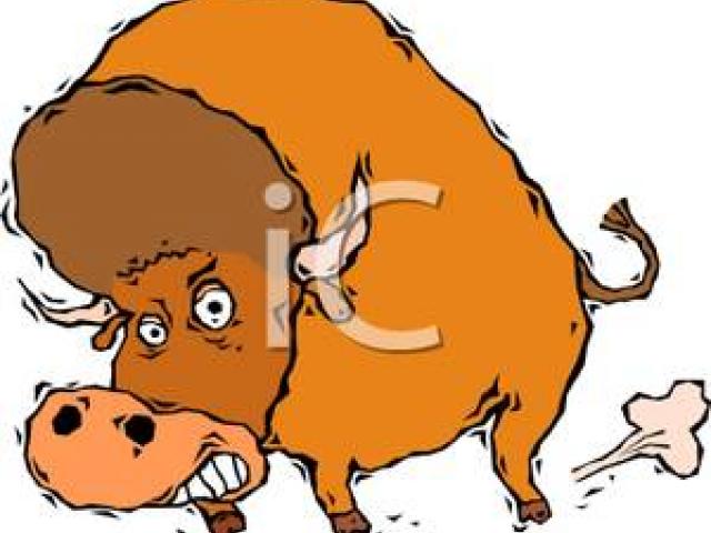 X free clip art. Bison clipart angry