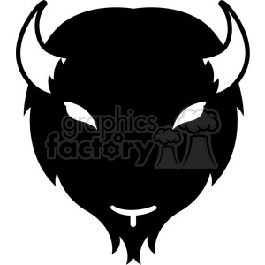 bison clipart bison head