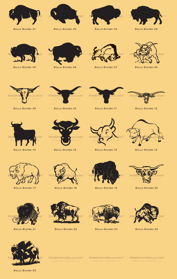 Buffalo clipart bull. Bison clip art minisportsballs
