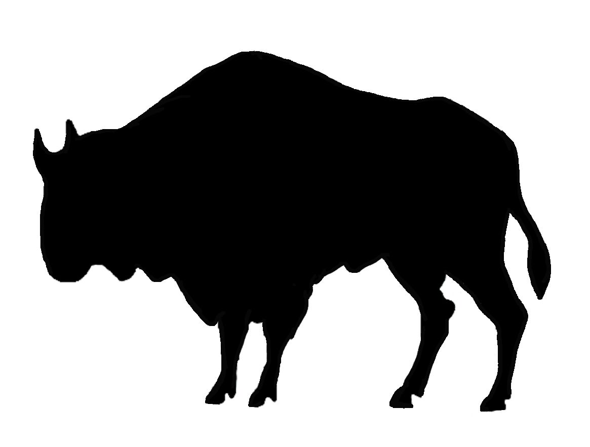 Buffalo clipart buffalo animal. Silhouette clip art at
