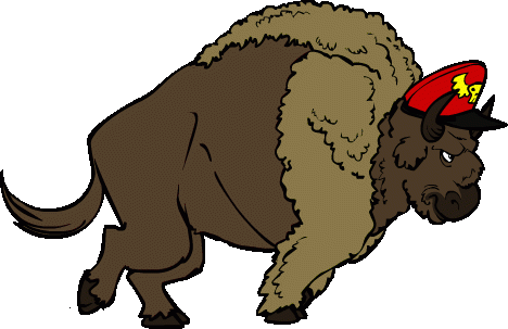 bison clipart cartoon