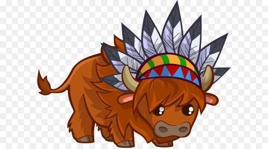 bison clipart cute