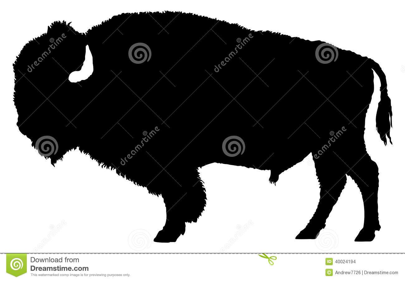 Buffalo clipart bison. Silhouette clip art diy