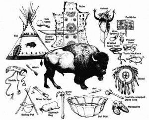 bison clipart plains indians