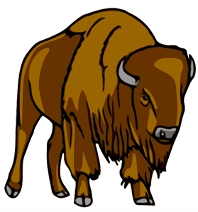 bison clipart svg