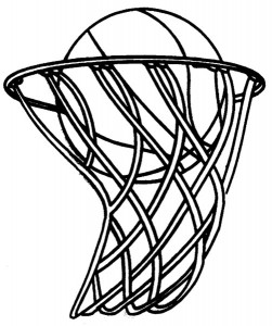 black clipart basketball