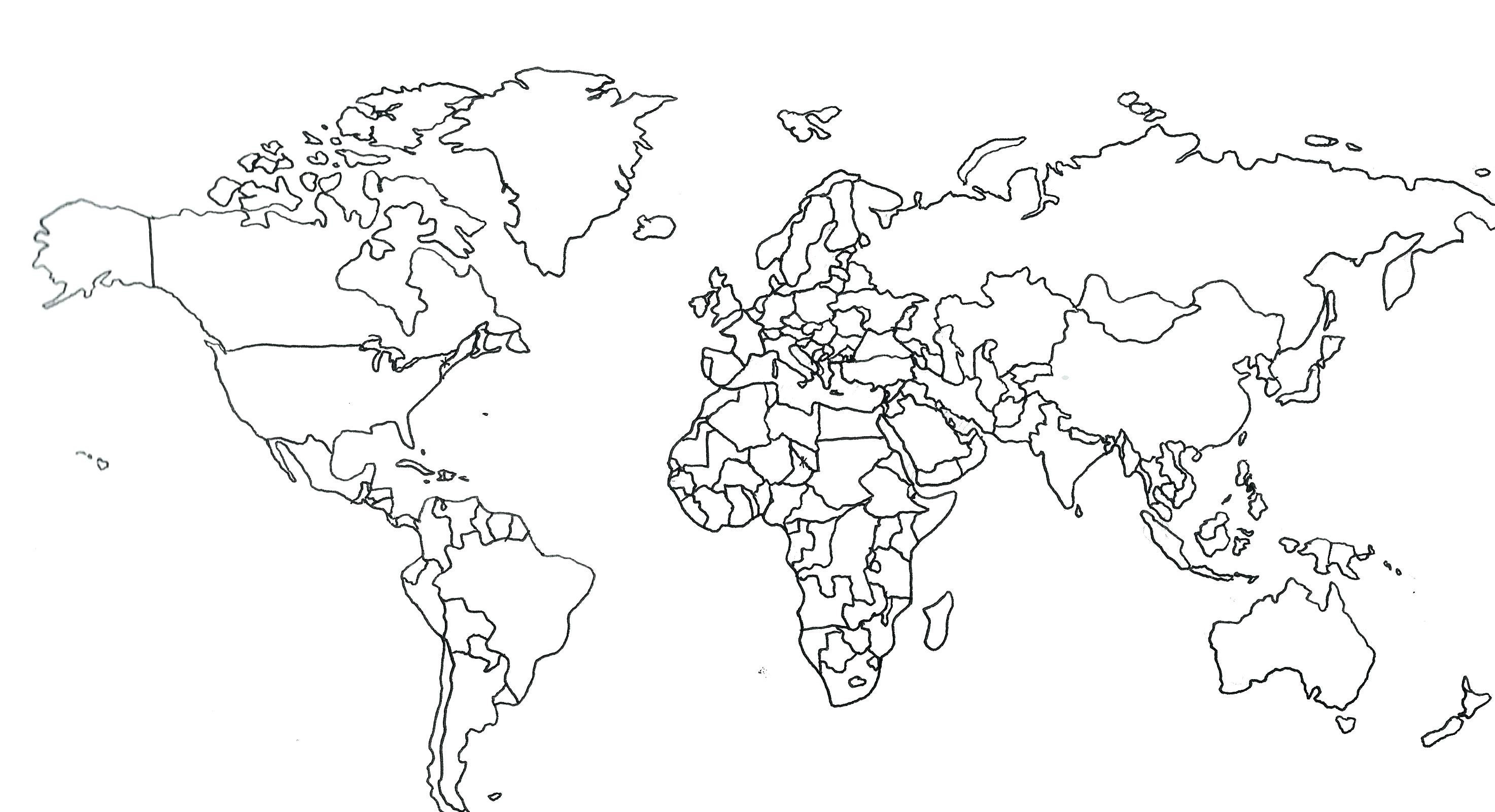 World map an best. Black clipart black and white