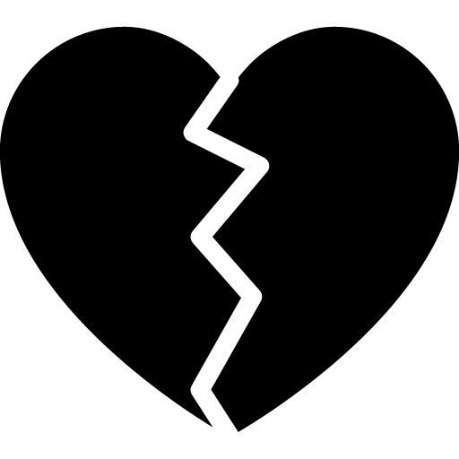 Black clipart broken heart. And white transparent png