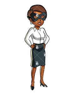 black clipart businesswoman