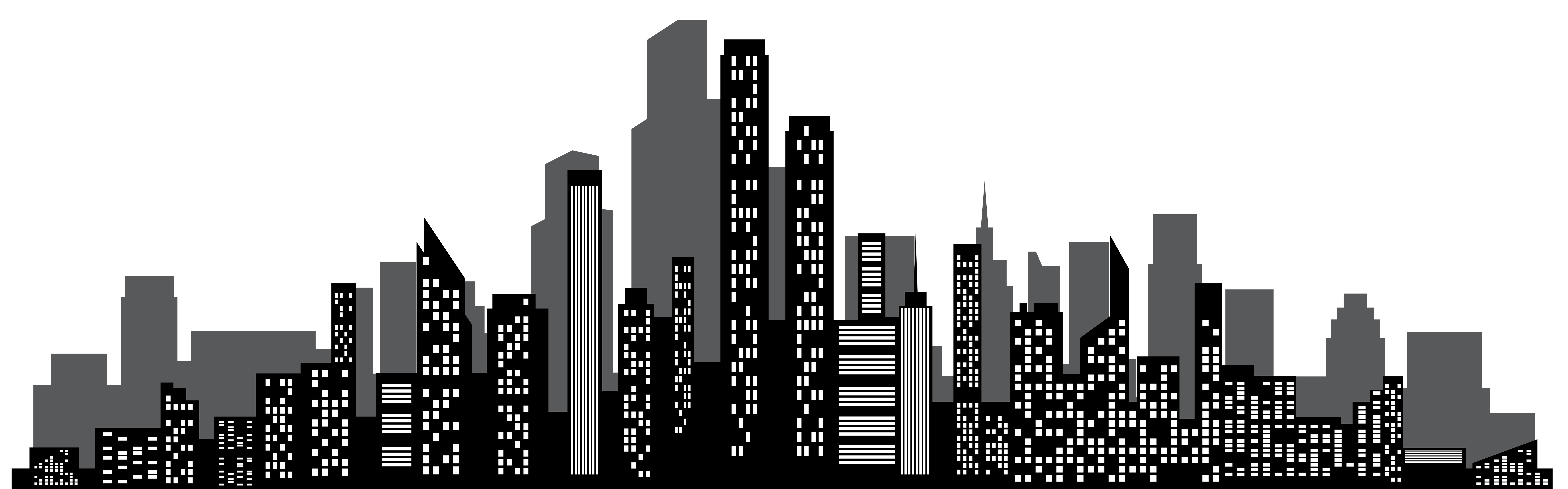 Black clipart cityscape. Brand skyscraper skyline and