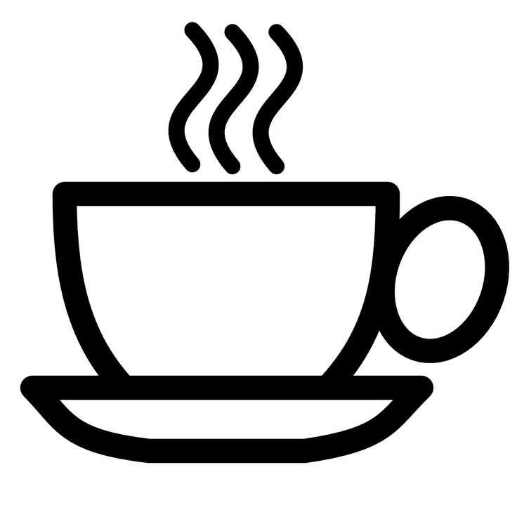 Clip art and white. Black clipart coffee