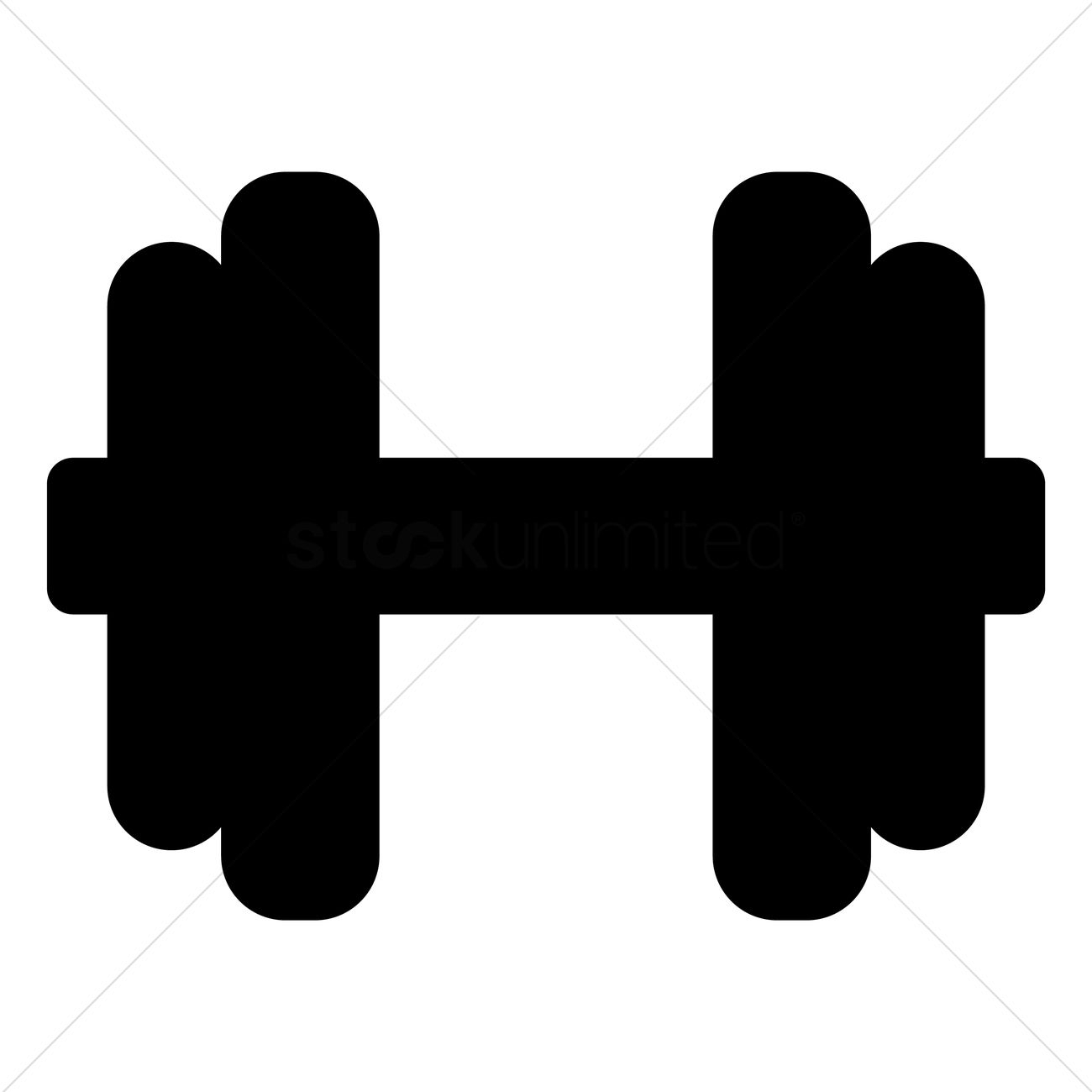 Black clipart dumbbell. Awesome design digital collection