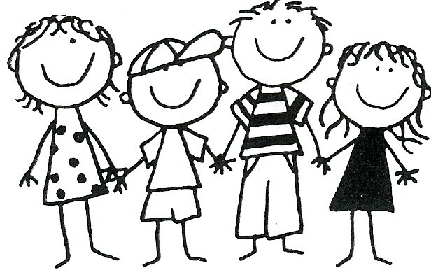 group clipart black and white