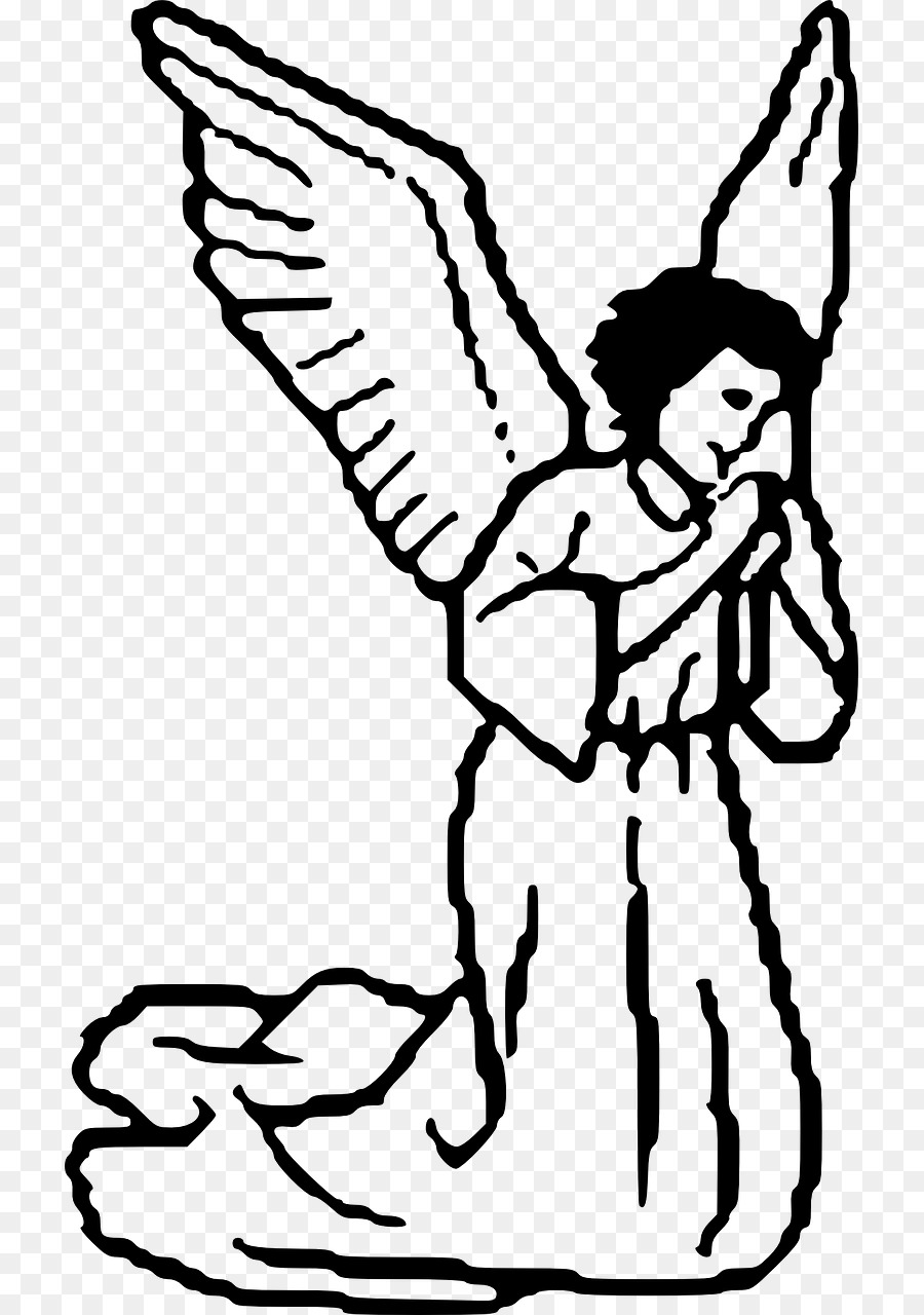 Black clipart guardian angel. Drawing clip art holiday