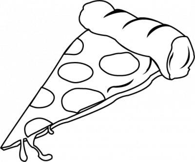 pizza clipart outline