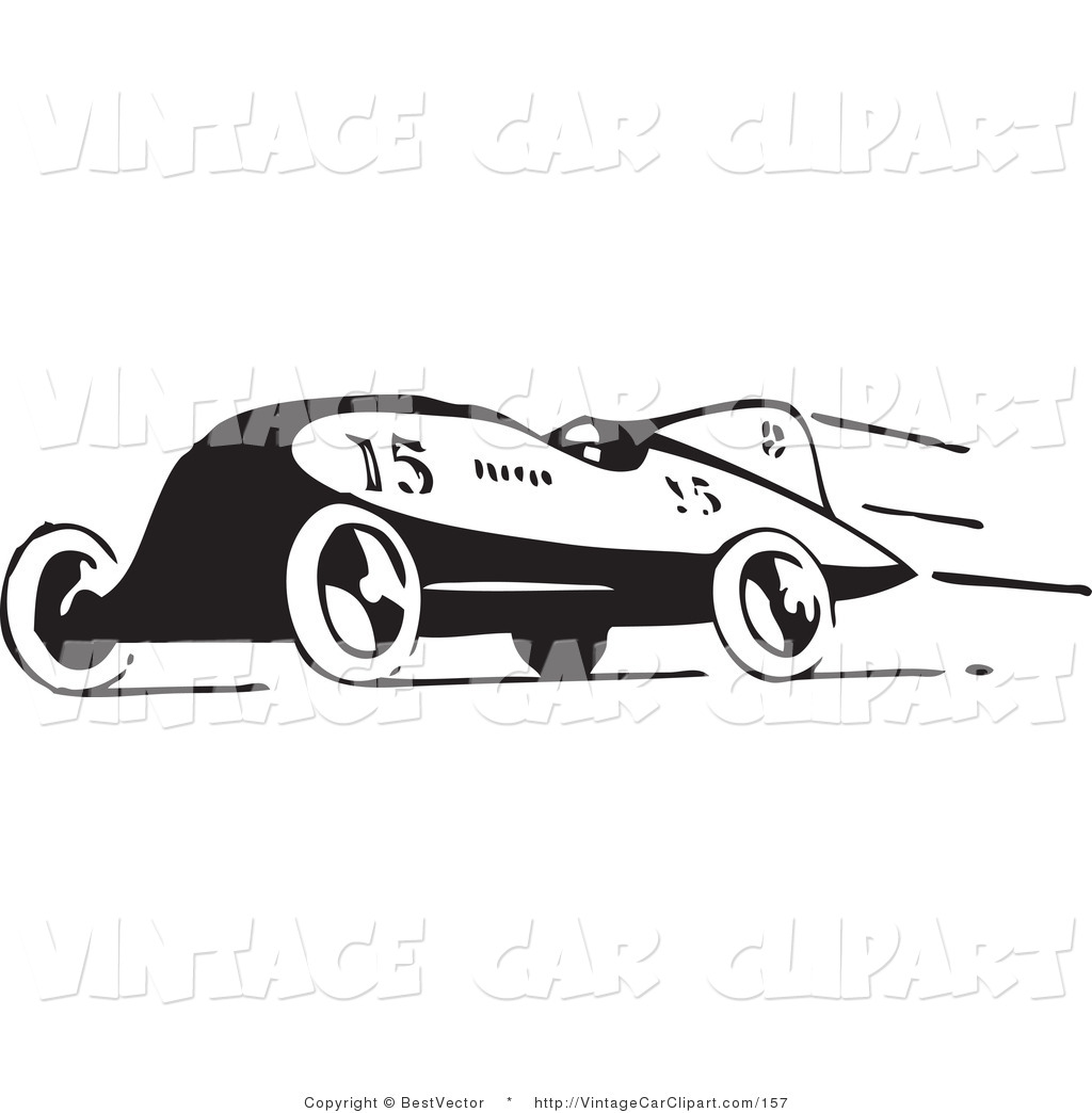 Black clipart race car. Old 