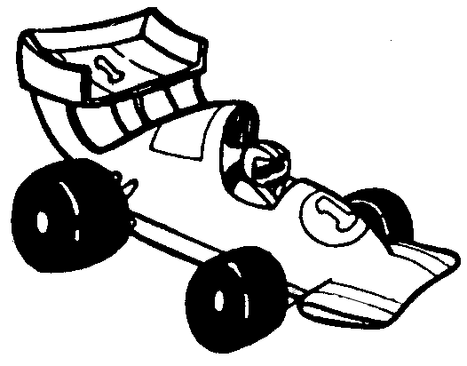 And white clip art. Black clipart race car