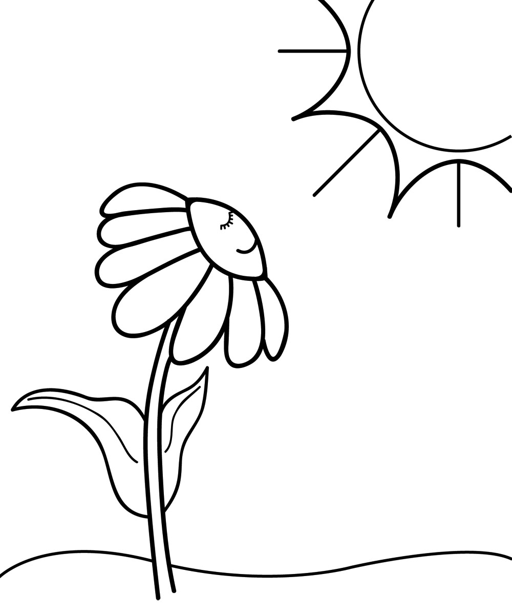 Free download best . Clipart spring black and white