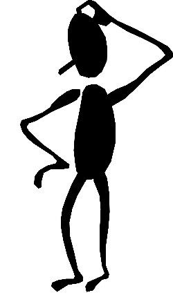 black clipart stick figure