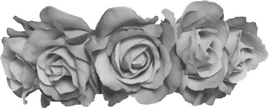 Flowercrown grey sticker by. Black flower crown png