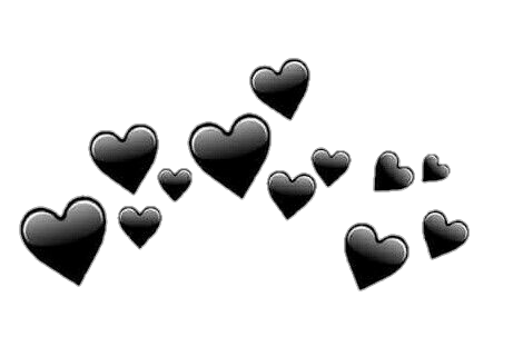 Black hearts png. Blackhearts dark heart tumblr