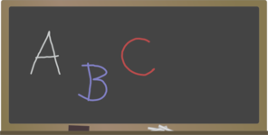 blackboard clipart abc