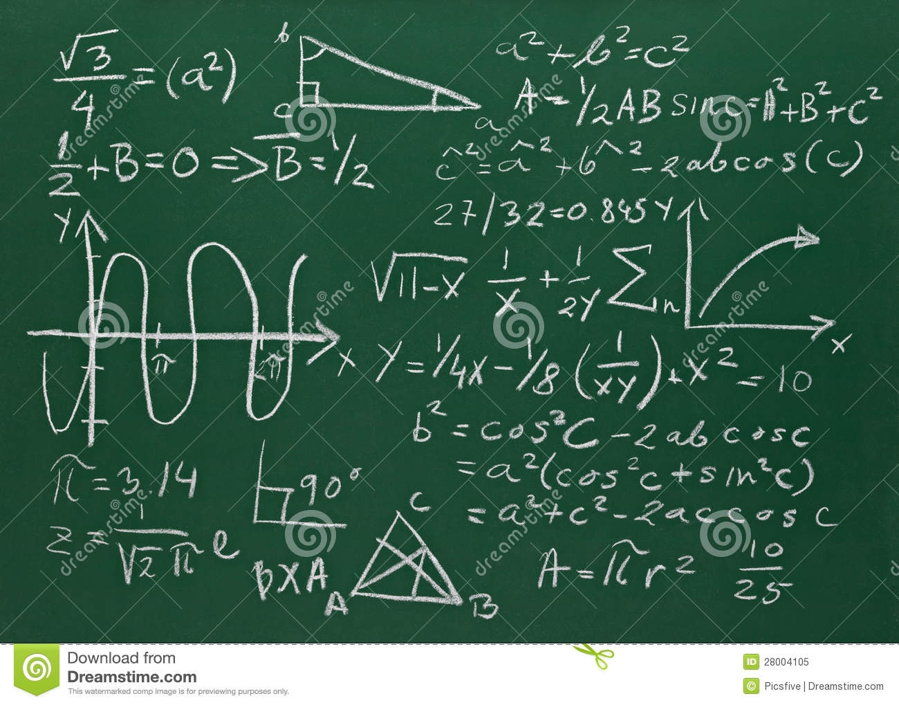 collection of complex. Blackboard clipart maths