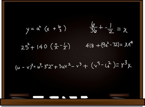  collection of math. Blackboard clipart maths