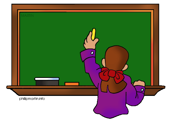 blackboard clipart teacher