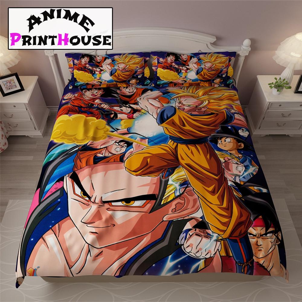 Dragon ball bedding set. Blanket clipart bed sheet