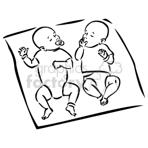 babies clipart black and white