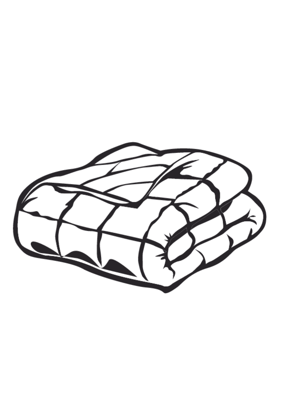 Blanket Clipart Coloring Page Blanket Coloring Page Transparent FREE
