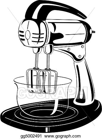 Eps vector kitchen vintage. Blender clipart clip art