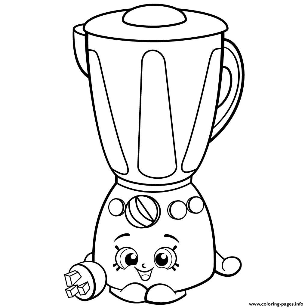 Print brenda from homewares. Blender clipart coloring page