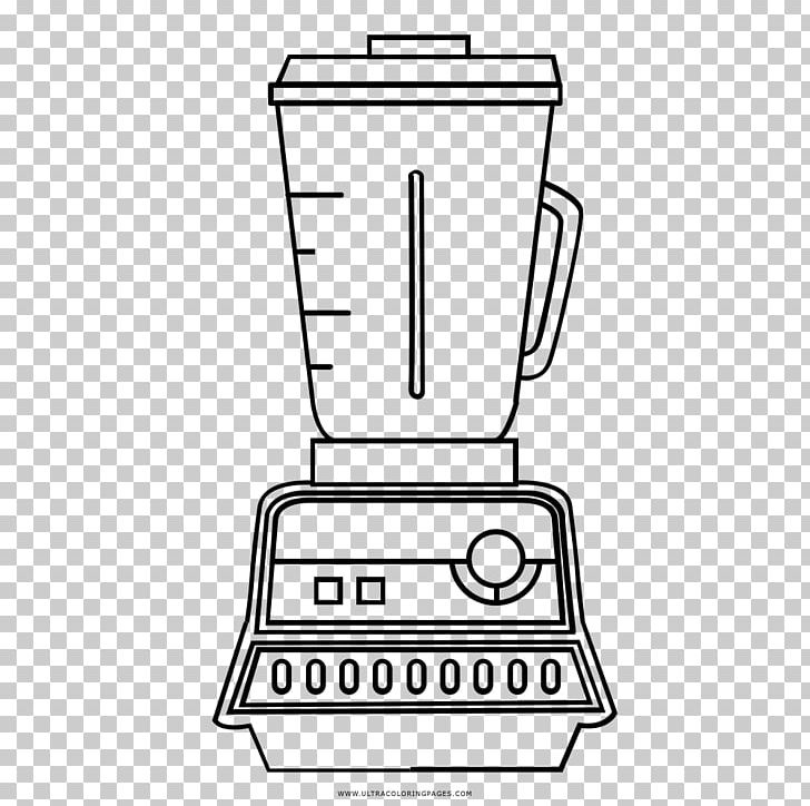Coloring book home appliance. Blender clipart drawing