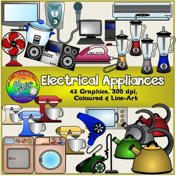 Electrical clipart electrical goods. Appliances electronics gadgets home