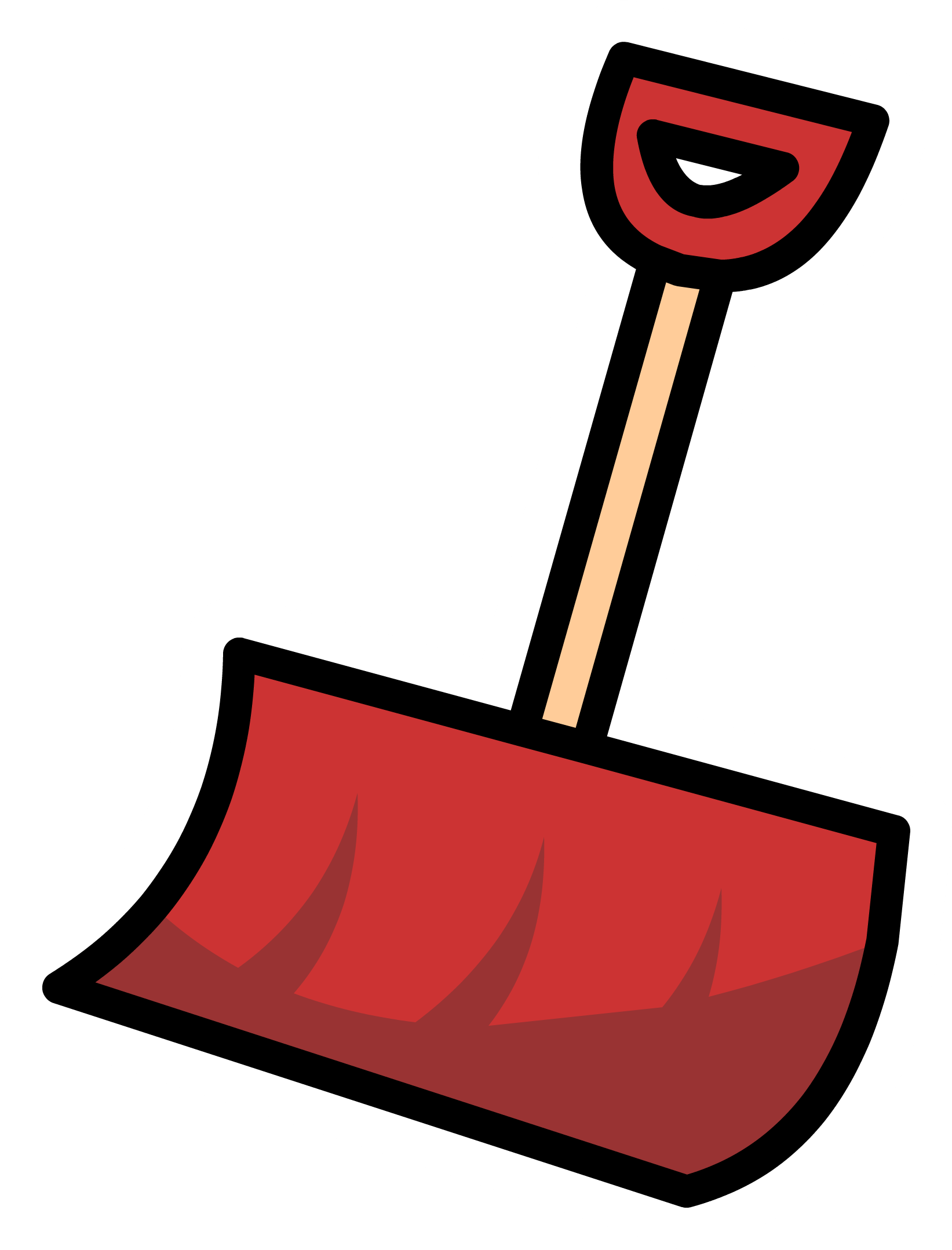 Clipart snow outline. Image red shovel pin