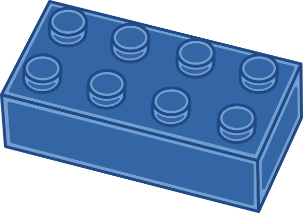 block clipart blue block