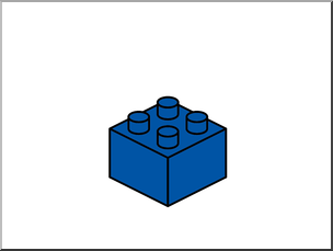 blocks clipart blue block