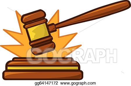 Jury clipart block. Vector gavel striking loud