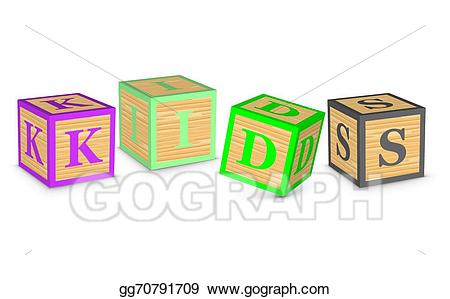 block clipart word